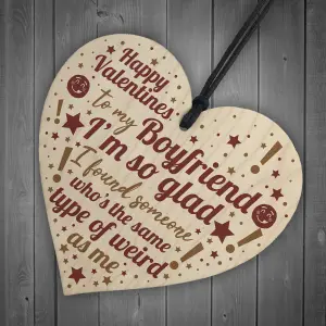 Red Ocean Novelty Valentines Gift For Boyfriend Gift For Him Handmade Wooden Heart Plaque Romantic Gift Idea