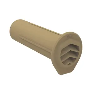 10 x Buff Drill Weep Vents Round Vent Cavity, Retaining Wall, Rendered Walls