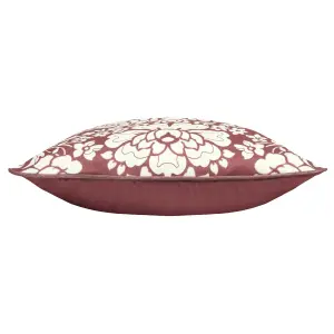 Paoletti Melrose Floral Piped Feather Filled Cushion