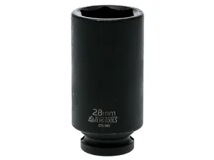 Teng Deep Impact Socket Hexagon 6-Point 1/2in Drive 28mm