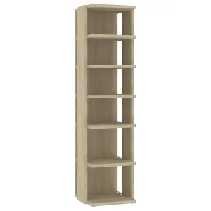 Shoe Cabinets 2 pcs Sonoma Oak 27.5x27x102 cm