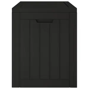 Berkfield Garden Storage Box Black 55.5x43x53 cm Polypropylene