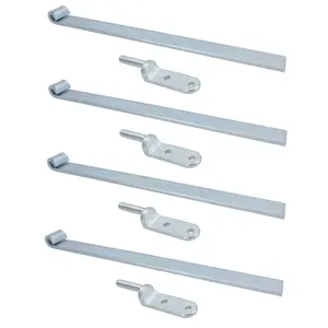 HD Long Tailgate Straight Hinge 460mm x 40mm + 12.5mm Bolt on Gudgeon Pin 4pk