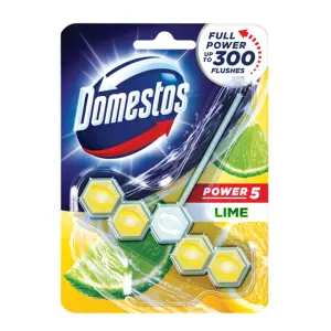 Domestos Power5 Lime Toilet block, 95g