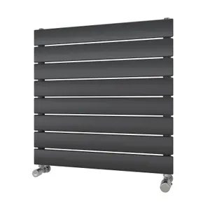 Ximax Vertirad HWH1195600A Anthracite Gas Vertical Designer panel Radiator, (W)600mm x (H)595mm