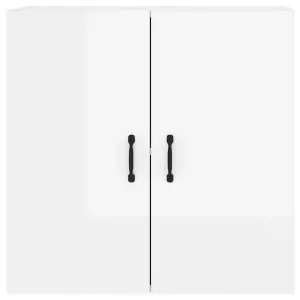 Berkfield Wall Cabinet High Gloss White 60x31x60 cm Engineered Wood