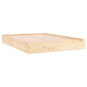 Berkfield Bed Frame Solid Wood 150x200 cm King Size