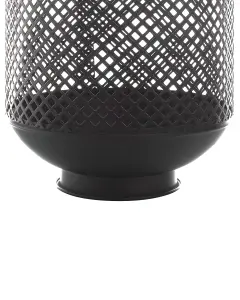 Beliani Modern Lantern CORON Metal Black