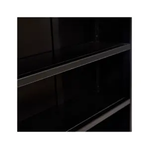 Palazzi Bookcase H97 W89 D25cm - Black