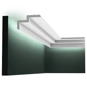 Orac Decor C390 Contemporary Coving or LED Lighting Moulding 3 Pack - 6 Metres