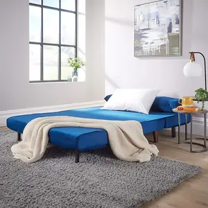 Home Source Morella Blue Double Sofa Bed