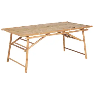 Garden Table Wood Light Wood TINDARI