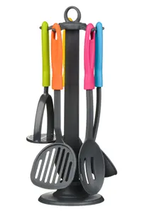 Essentials by Premier Tyri 5pc Grey Nylon Kitchen Tool Set