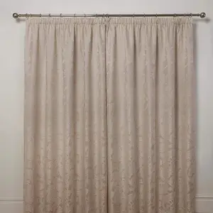 Emma Barclay Duchess Paisley Pencil Pleat Curtains Cream