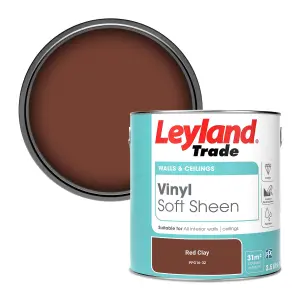 Leyland Trade Vinyl Soft Sheen Walls & Ceilings Emulsion Paint Red Clay (PPG16-32) - 2.5L