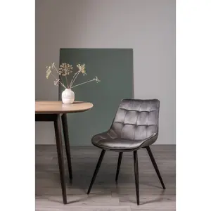 Baden Upholstered Dining Chair (Set of 2) Grey