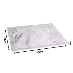 White Marble Chopping Board - Worktop Saver