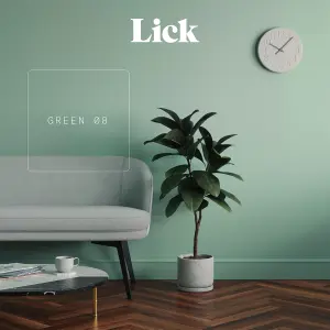 Lick Green 08 Matt Emulsion paint, 2.5L