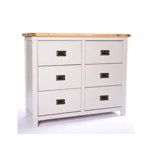 Argenta 6 Drawer Chest of Drawers Bras Drop Handle