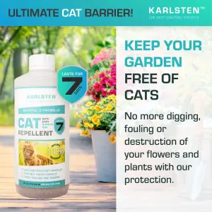 Karlsten Cat Repellent Anti Fouling Granules, Natural Humane Cat Deterrent Citronella