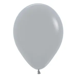 Amscan Sempertex Fashion Colour Latex Balloons (Pack of 100) Grey (One Size)