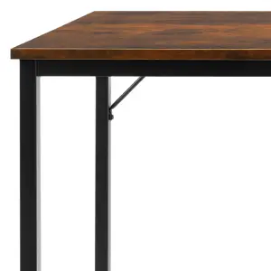 Desk Jenkins - computer, writing, study table - Industrial wood dark, rustic