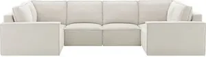 DUSK Brooklyn U-Shape Sofa - Ivory - Chenille