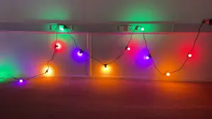 10M String Lights with 15 E27 Holder, IP65, connectable