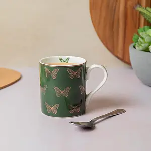 Mikasa Butterflies 280ml Straight-Sided Mug