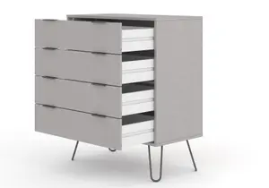 Core Products Augusta Industrial Grey 4 Drawer Chest