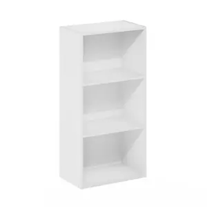 Aliesha Open Shelf Bookcase White / 79.8cm H x 39.5cm W x 23.7cm D