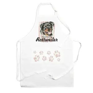 Purely Home Rottweiler Apron - Novelty Kitchen Gift for Dog Lovers