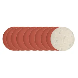 Hook/Loop Sanding Abrasive Discs Orbital Palm Sander 10PK 180mm P120 SIL349