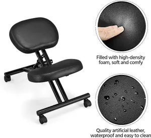 Kneeling Chair Ergonomic Office Stool Knee Support Chair Modern Seating Posture Improving Chair with Adjustable Height Angled Cus