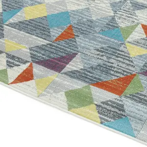 Grey Modern Abstract Easy To Clean Rug For Dining Room-120cm X 170cm