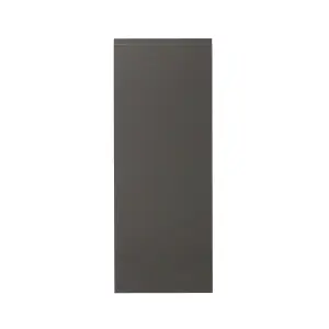 GoodHome Garcinia Integrated handle Gloss anthracite Larder Cabinet door (W)500mm (H)1287mm (T)19mm