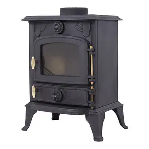 Freestanding Cast Iron Wood Burning Stove Fireplace