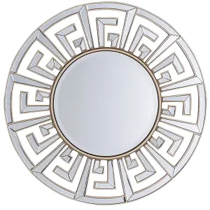 Beliani Glam Wall Mirror FLERS Metal Gold