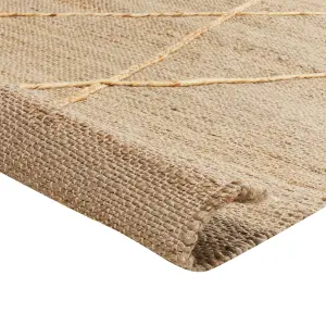 Jute Runner Rug 80 x 300 cm Beige YUVACIK