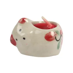 Set of 5 Scented Candles With Small Cat Shaped Holders by Laeto Ageless Aromatherapy - FREE DELIVERY INCLUDED