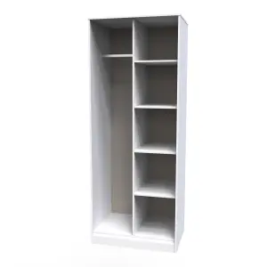 Fuji Open Wardrobe in White Matt (Ready Assembled)