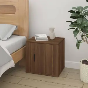 Berkfield Bedside Cabinets 2 pcs Brown Oak 50x39x47 cm