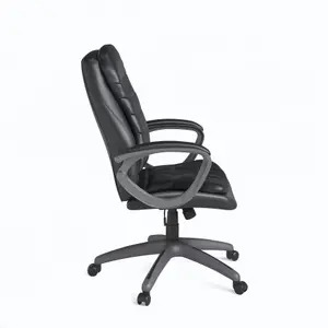 Mayfield Office Chair in Black Leather