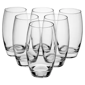 URBNLIVING 15cm Height Set of 6 Long Drinking Glasses 500ml