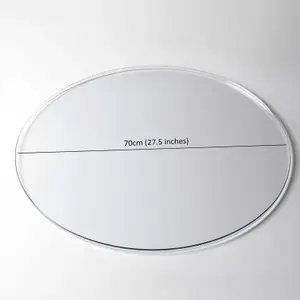 Nicoman PVC Clear Transparent Round Table Mat - 70cm