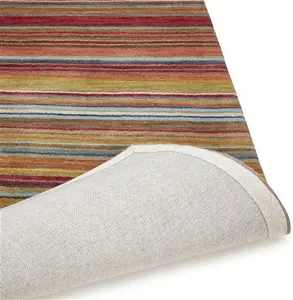 John Lewis Russet Multistripe Rug