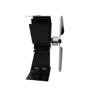 Oypla Eco-Friendly Heat Powered Log Burner Fireplace Stove Top Fan