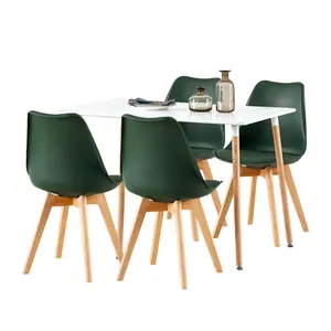 Benno 4 - Person Dining Set Dark Green