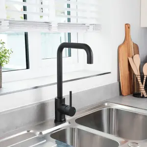 Bristan Dorado Black Kitchen Mixer Tap