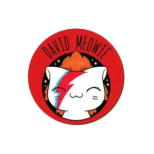 Grindstore David Meowie Coaster Red/White (One Size)